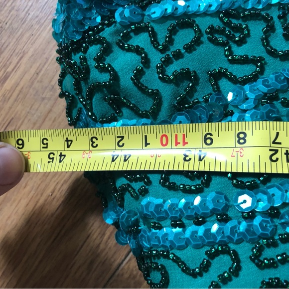 Vintage Silk Old Hollywood Glam Flapper Style Dress - Picture 4 of 10